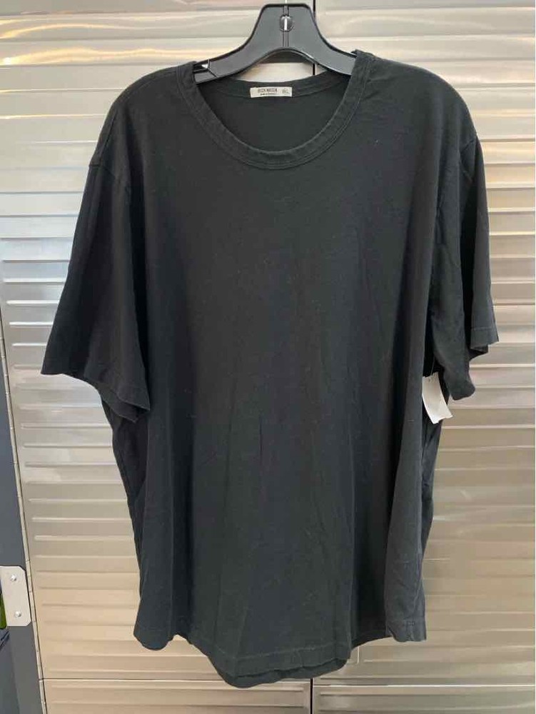 Size XXL BUCK MASON Black Men's T-shirt