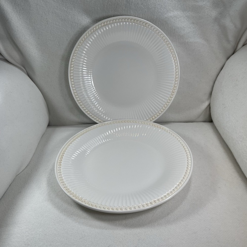 2 pc Lenox Butlers Pantry Dinner Plates 11.5