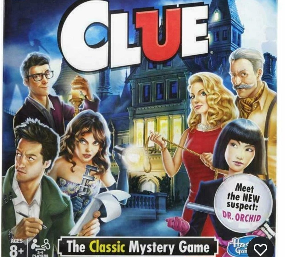 Hasbro Gaming Clue Classic Mystery Board Game - Crime Theme Ages 8+ Complete