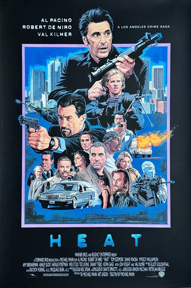 Heat 1995 Movie Poster Al Pacino Robert De Niro Art Print