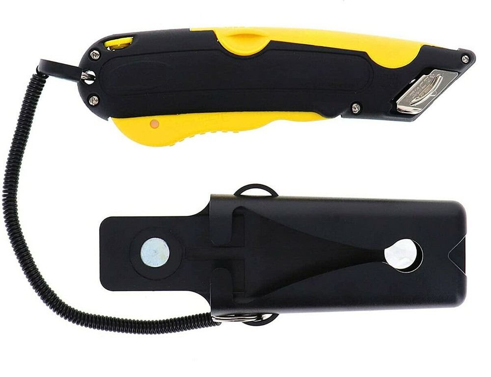 EZ-1000 Safety Box Cutter with 3 Blade Depths and Squeeze Trigger