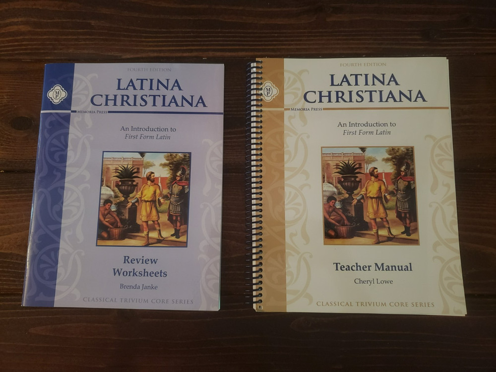 Memoria Press Latina Christiana. First Form Latin: Teacher Manual and Worksheets