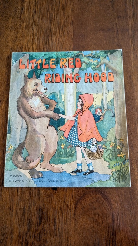 LITTLE RED RIDING HOOD By The Platt & Munk Co. SC Book 1934 JG