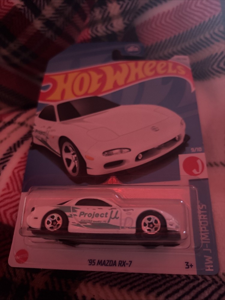 Hot Wheels 1995 Mazda RX7 Falken Drift Car Blue Set