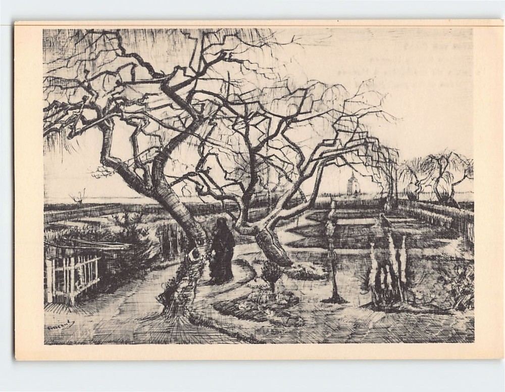 Postcard The Parsonage Garden at Nuenen by Vincent van Gogh