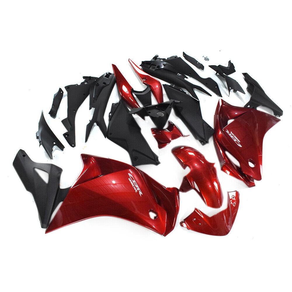NTUD Red Black Fairings for Honda CBR250R 2011 2012 2013 2014 ABS Bodywork a007