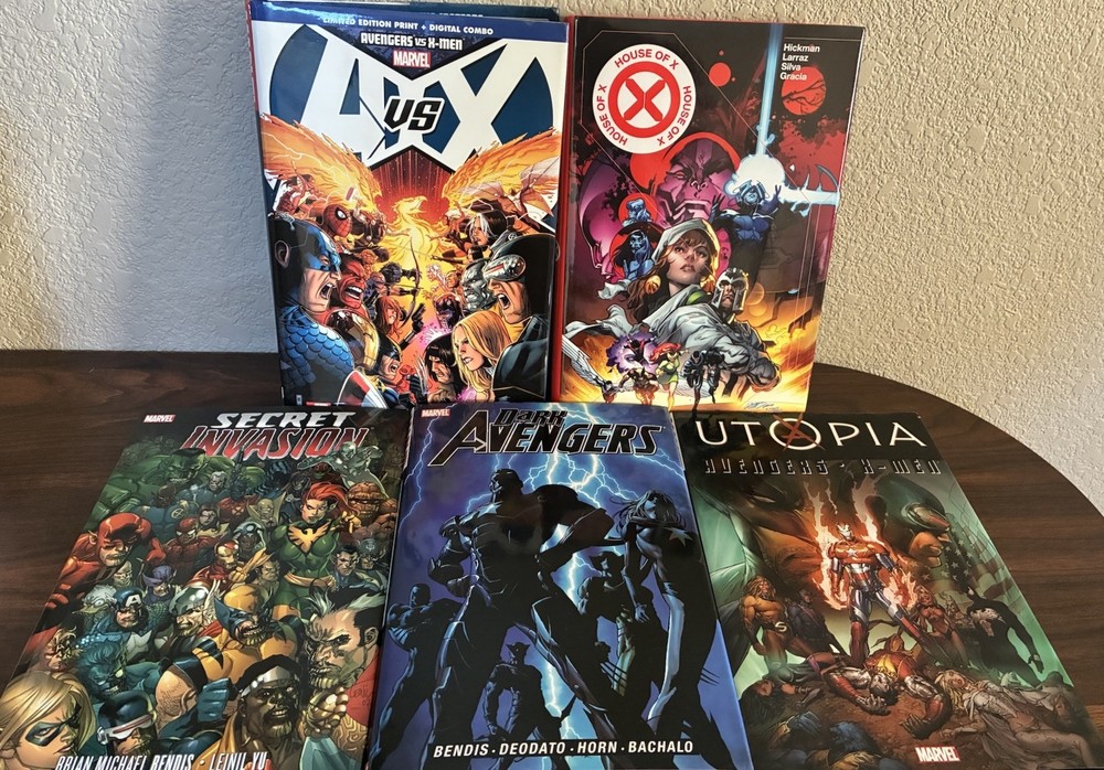 Marvel OHC Hardcover Lot Secret Invasion, Dark Avengers, Utopia, AVX, House of X
