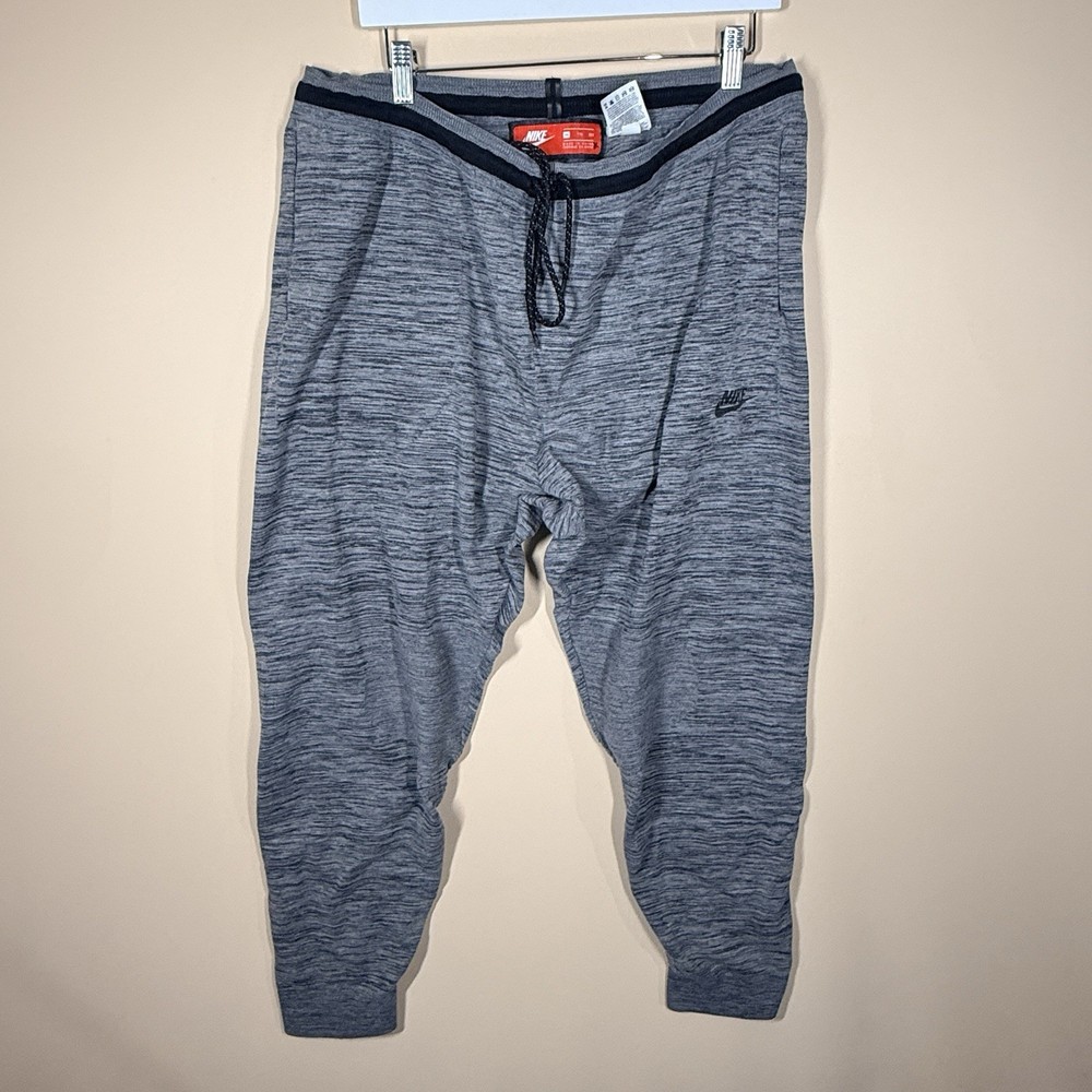 Nike Tech Fleece Textured Joggers Sweatpants Pants Black Grey Men’s Size XXL 2XL