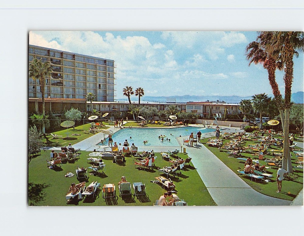 Postcard Pool View Stardust Hotel Las Vegas Nevada USA