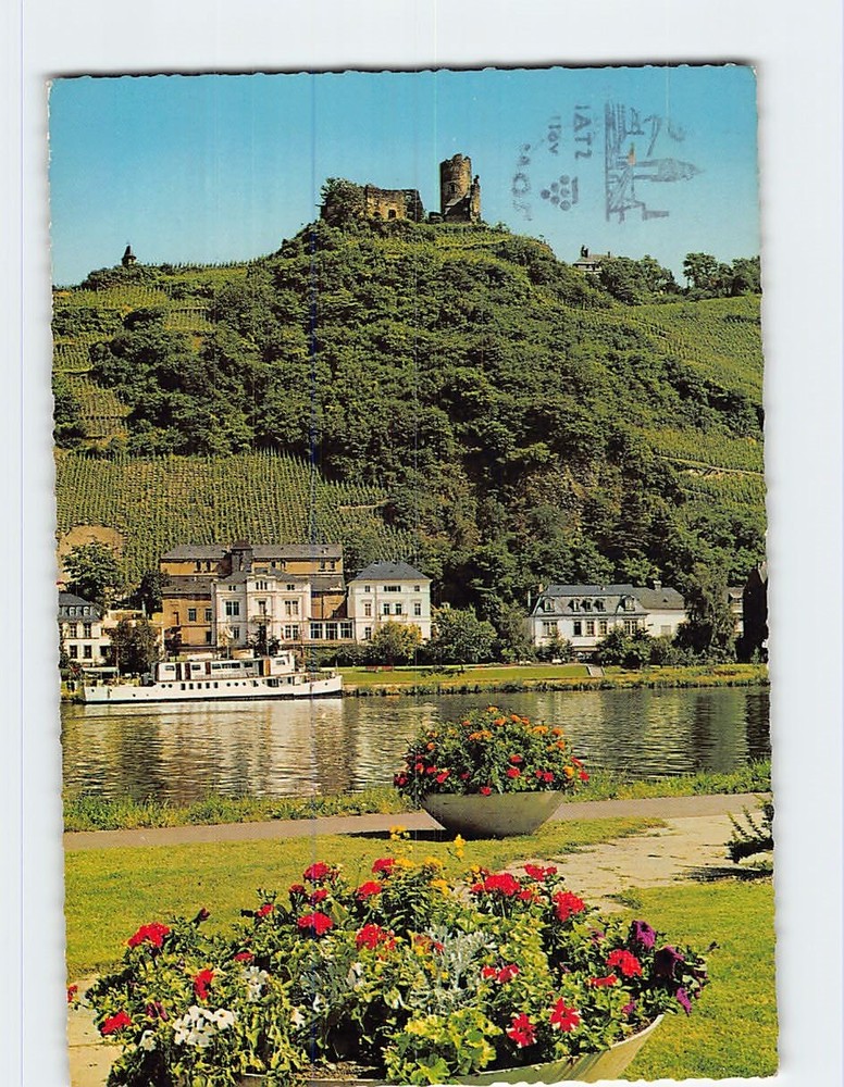 Postcard Burg Landshut Bernkastel Kues Germany