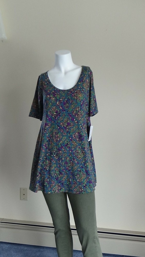 NWT Lula Roe Perfect T Womens Short Sleeve Blouse Top Size XXS
