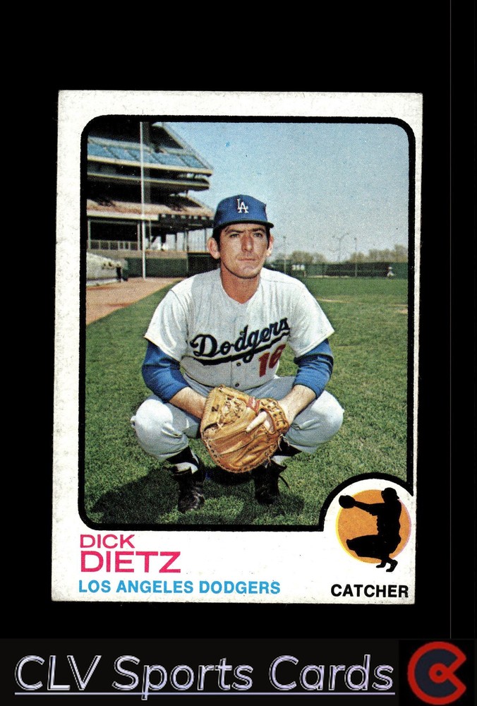 Dick Dietz Los Angeles Dodgers Topps Baseball Card VG Condition  