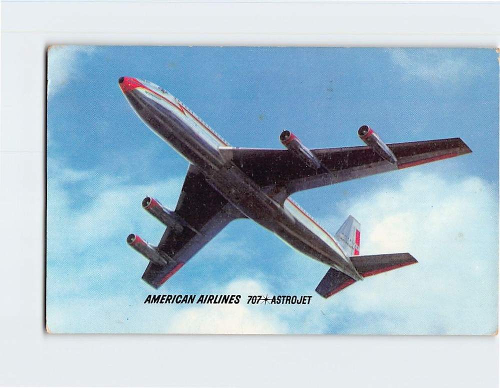 Postcard American Airlines 707 AstroJet