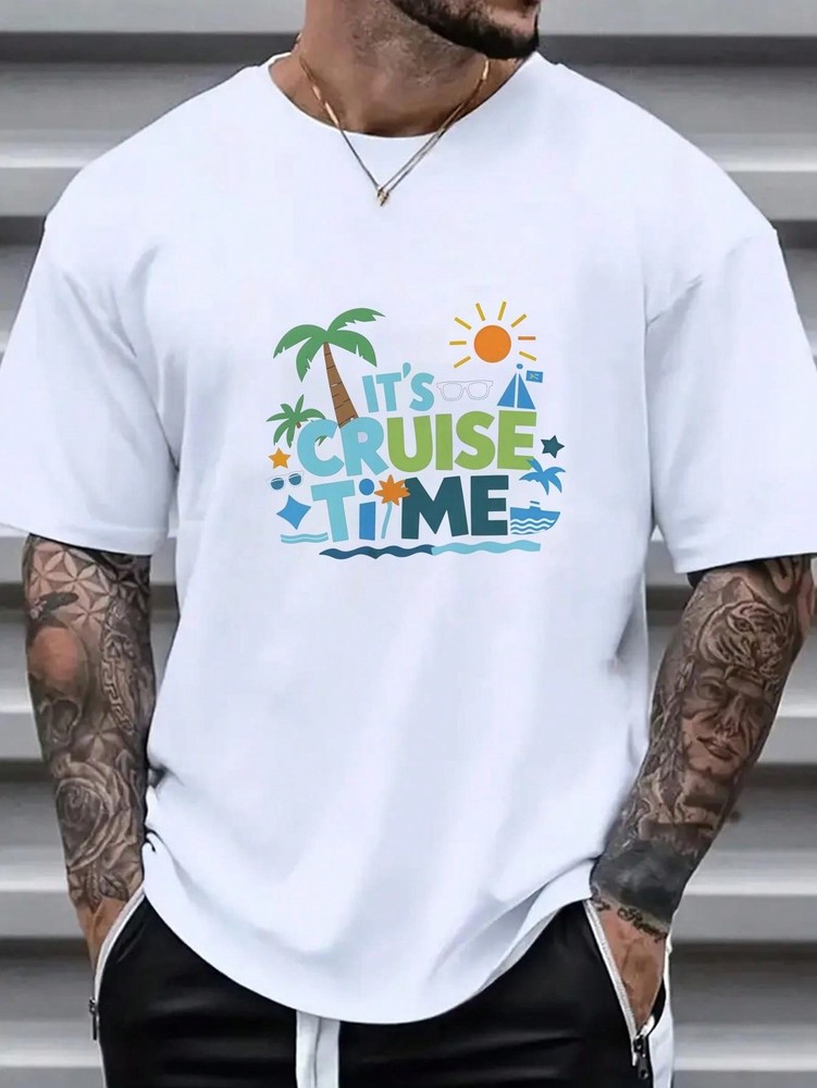 Men's Cruise Black T - Shirt, 