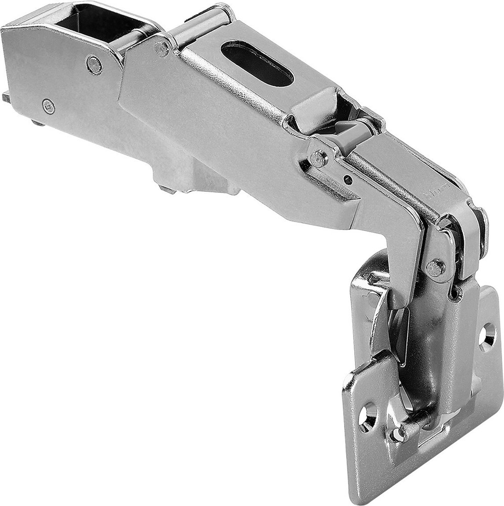 Blum 71T6650 CLIP Top Partial Overlay Screw-On Cabinet Door Hinge - Nickel