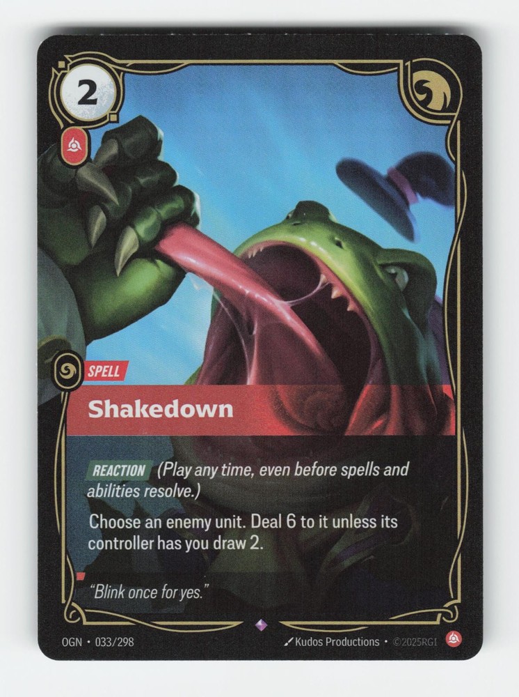 Shakedown 033/298 Rare Origins Riftbound Foil Near Mint