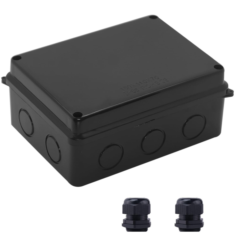 Electrical Box, Outdoor Waterproof Box IP65 Junction Box with Reserved Holes,Abs-image