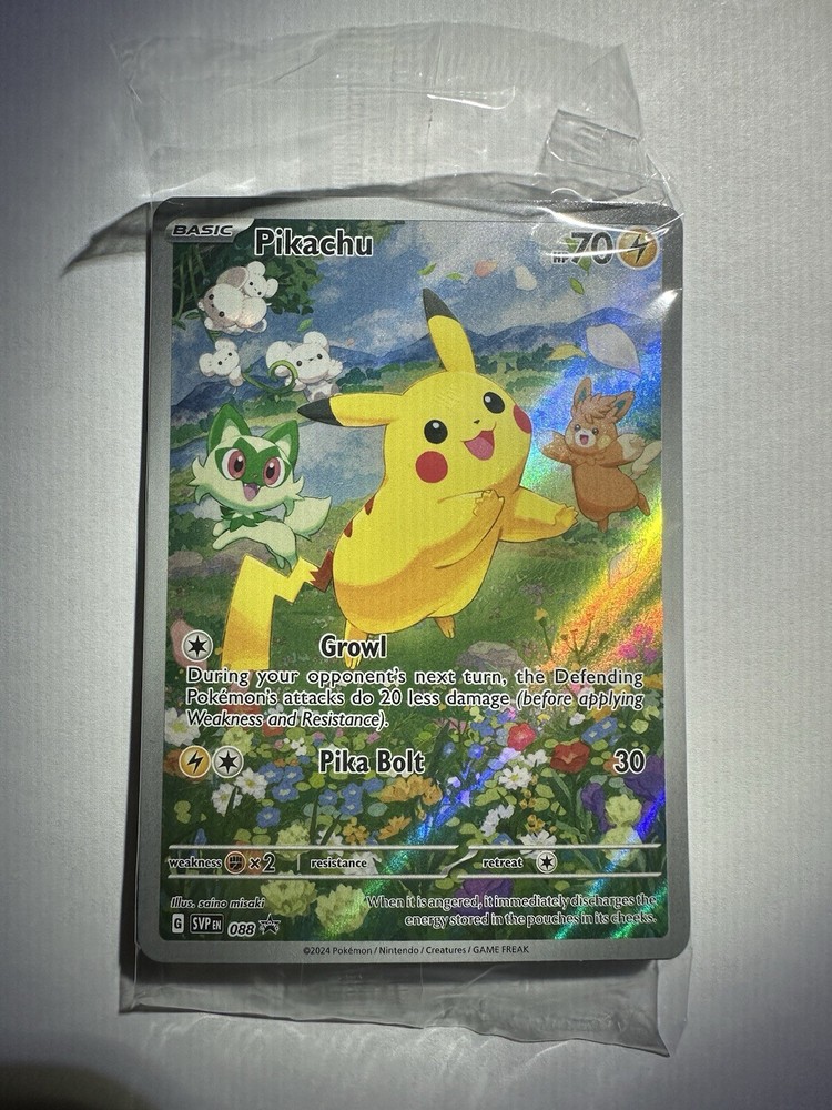 Pikachu #88 PROMO Cards Original Packaging