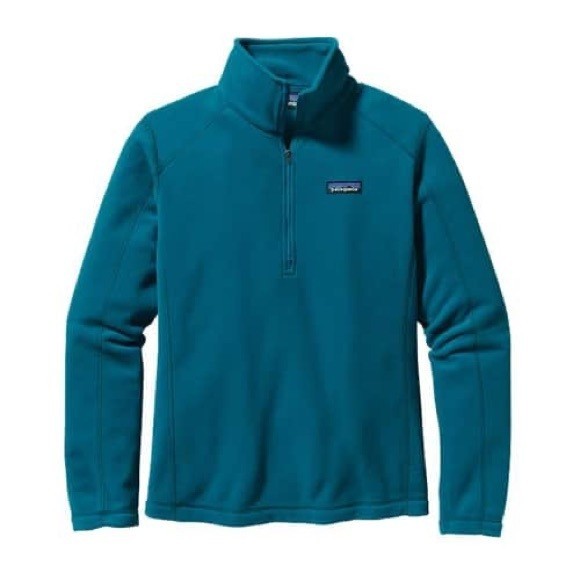 Patagonia Women's Micro D® 1/4-Zip Fleece Size L Green