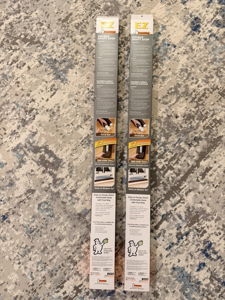 2 Pieces Frost King DDS1 Double Side Draft Stop 36