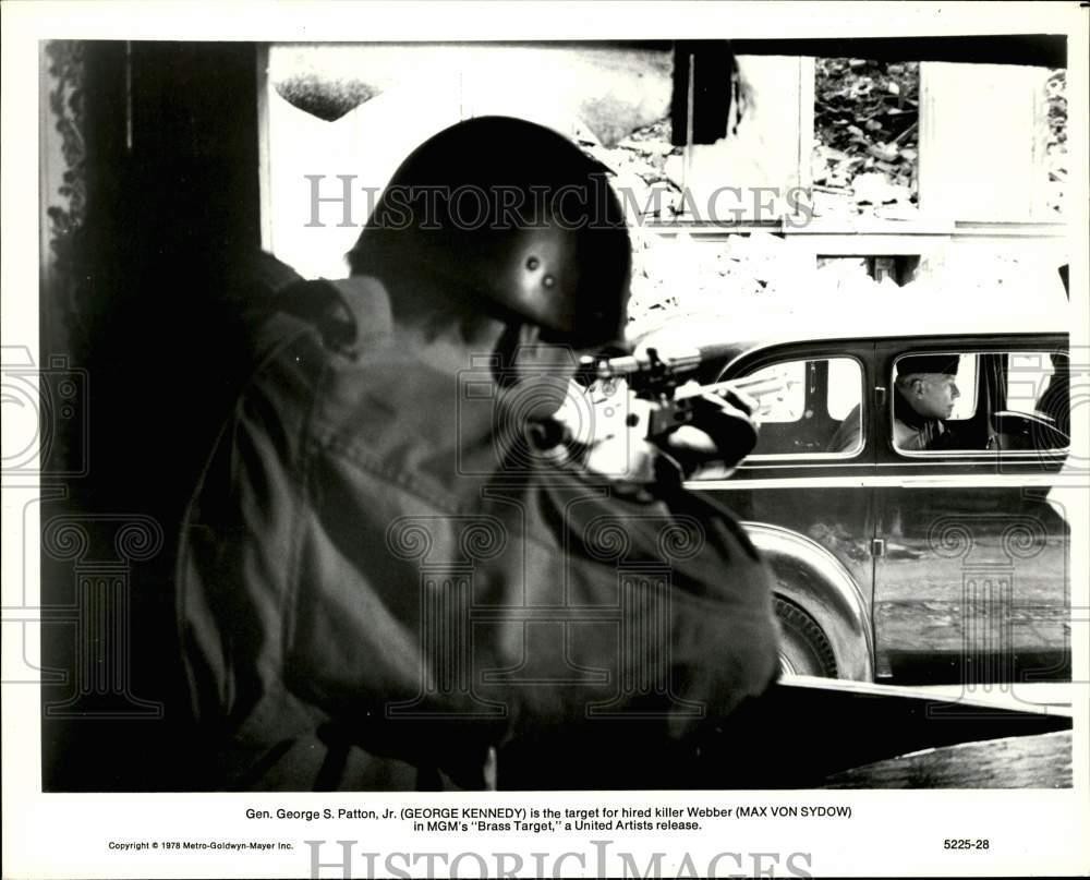 1978 Press Photo George Kennedy & Max Von Sydow in 