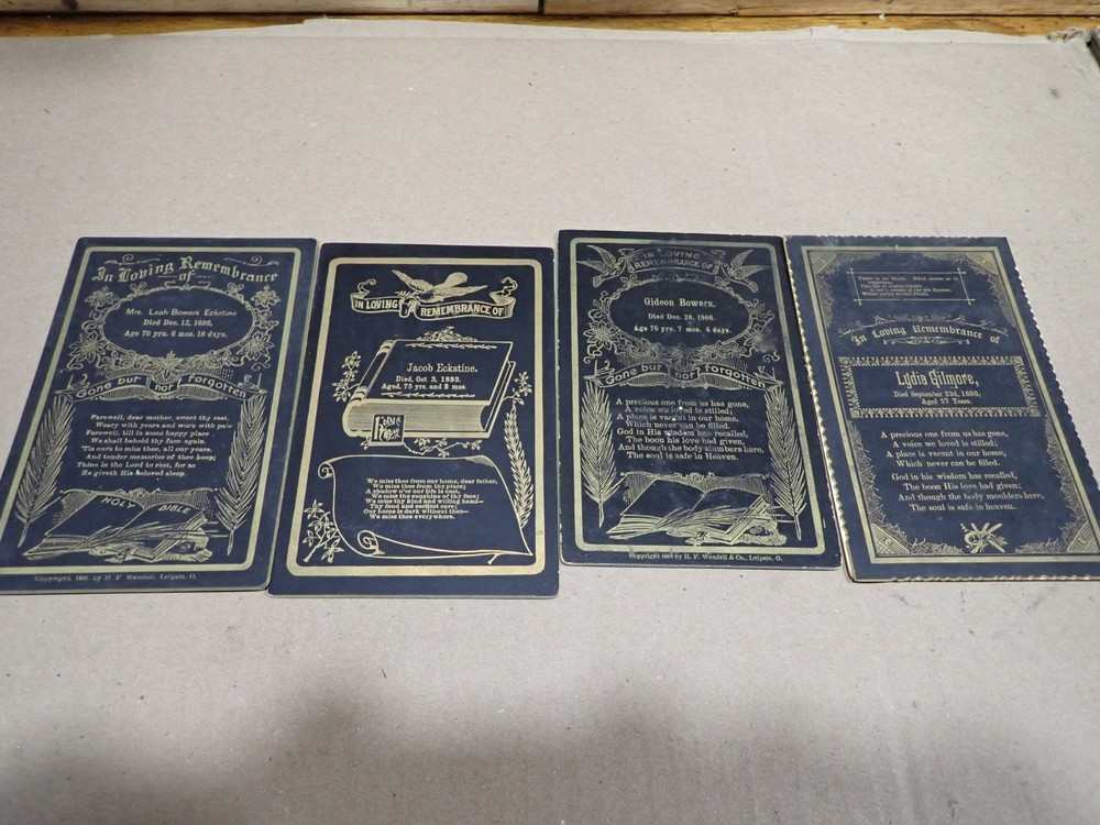 4 In Remembrance Of Cabinet Cards