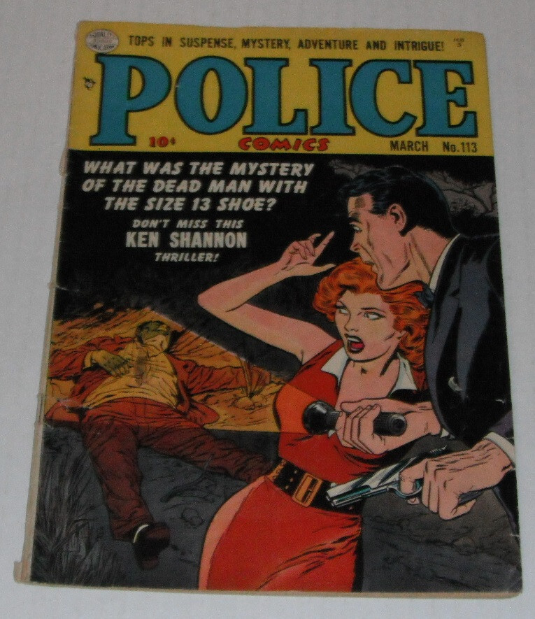 Police Comics # 113..Good-VG...3.0 grade...1952 Quality comic book--i