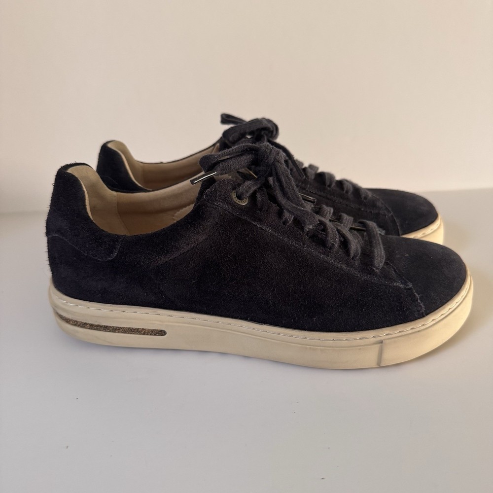 Birkenstock Bend Low Womens Shoes EU 38 7 Midnight Blue Comfort Suede Sneakers