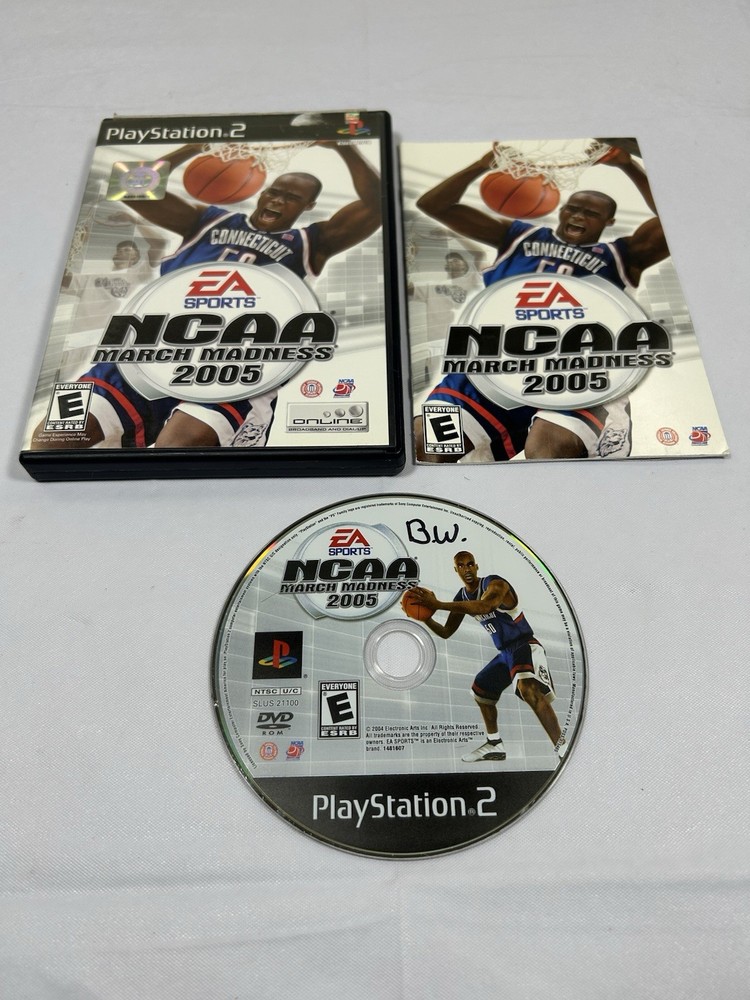 NCAA March Madness 2005 (Sony PlayStation 2, PS2, 2004) Complete w/ Manual