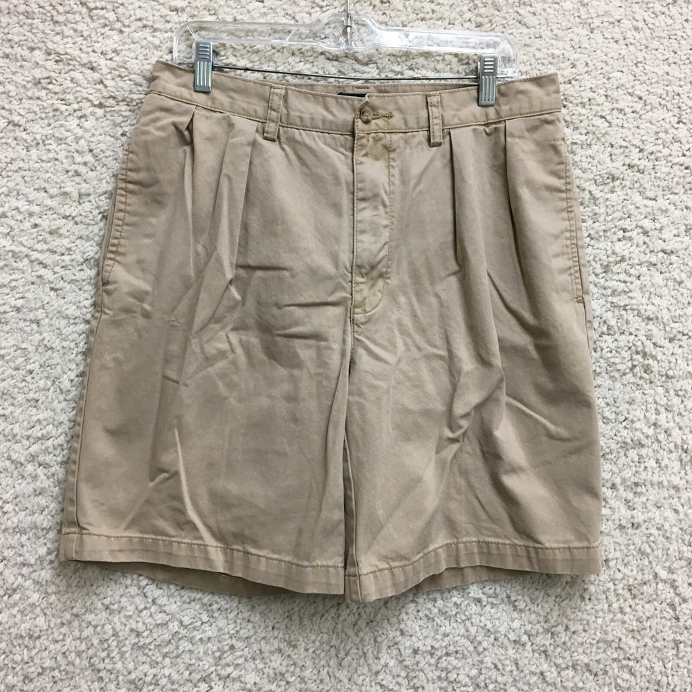 Polo Ralph Lauren Shorts 33 Mens Brown Classic Fit Chino Pleated Front Casual