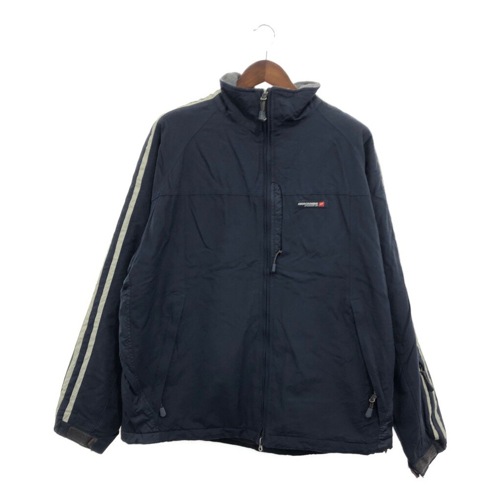 Abercrombie Fitch Navy XL Nylon Jacket with Fleece Lining Preowned Casual Style