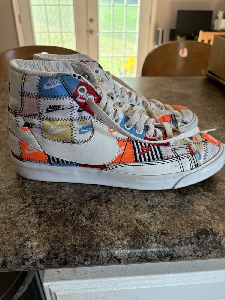 NIke Blazer Mid Patchwork Men's Sneaker Shoes Multicolor Size 8.5