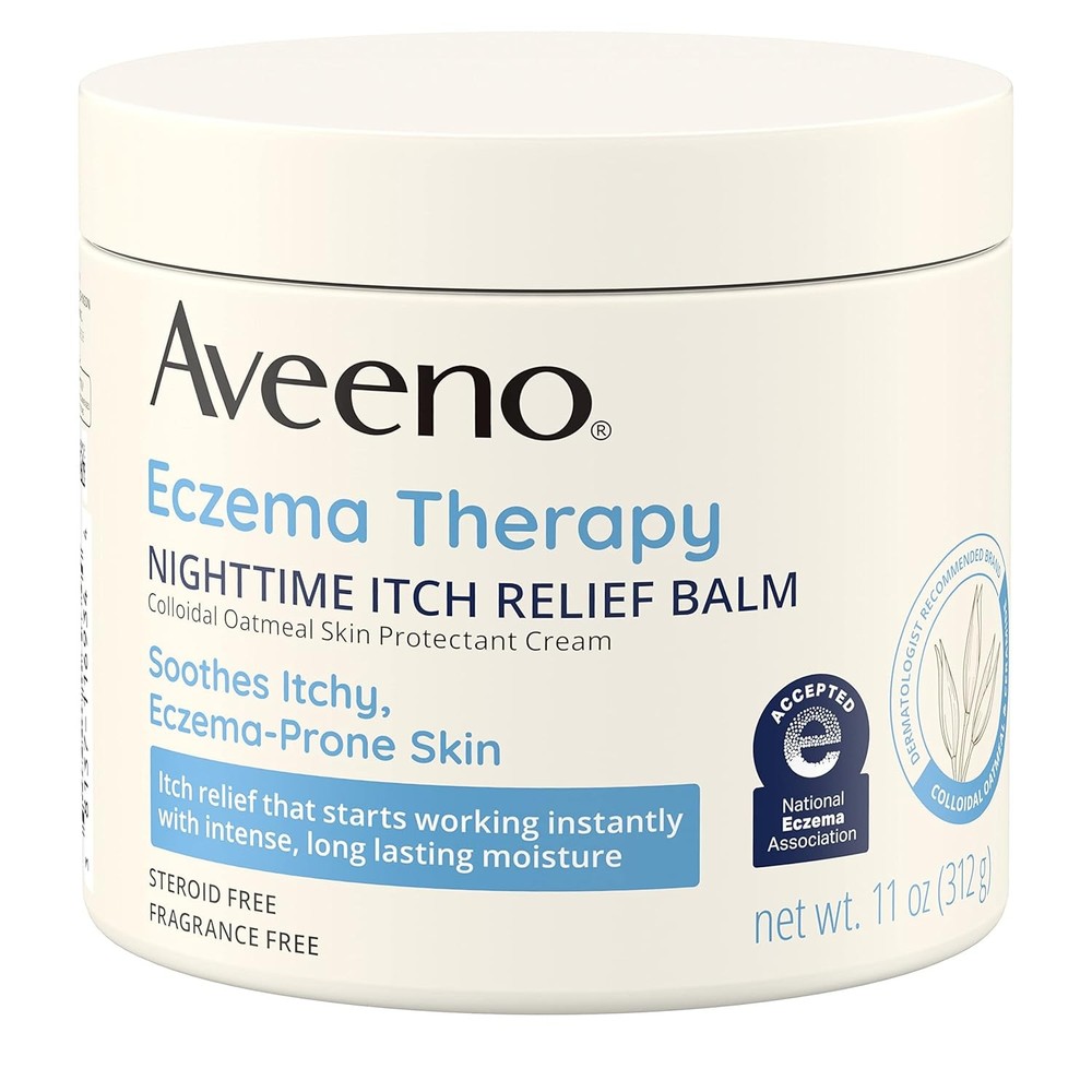 Aveeno Eczema Therapy Nighttime Itch Relief Balm, Fragrance-free 11oz