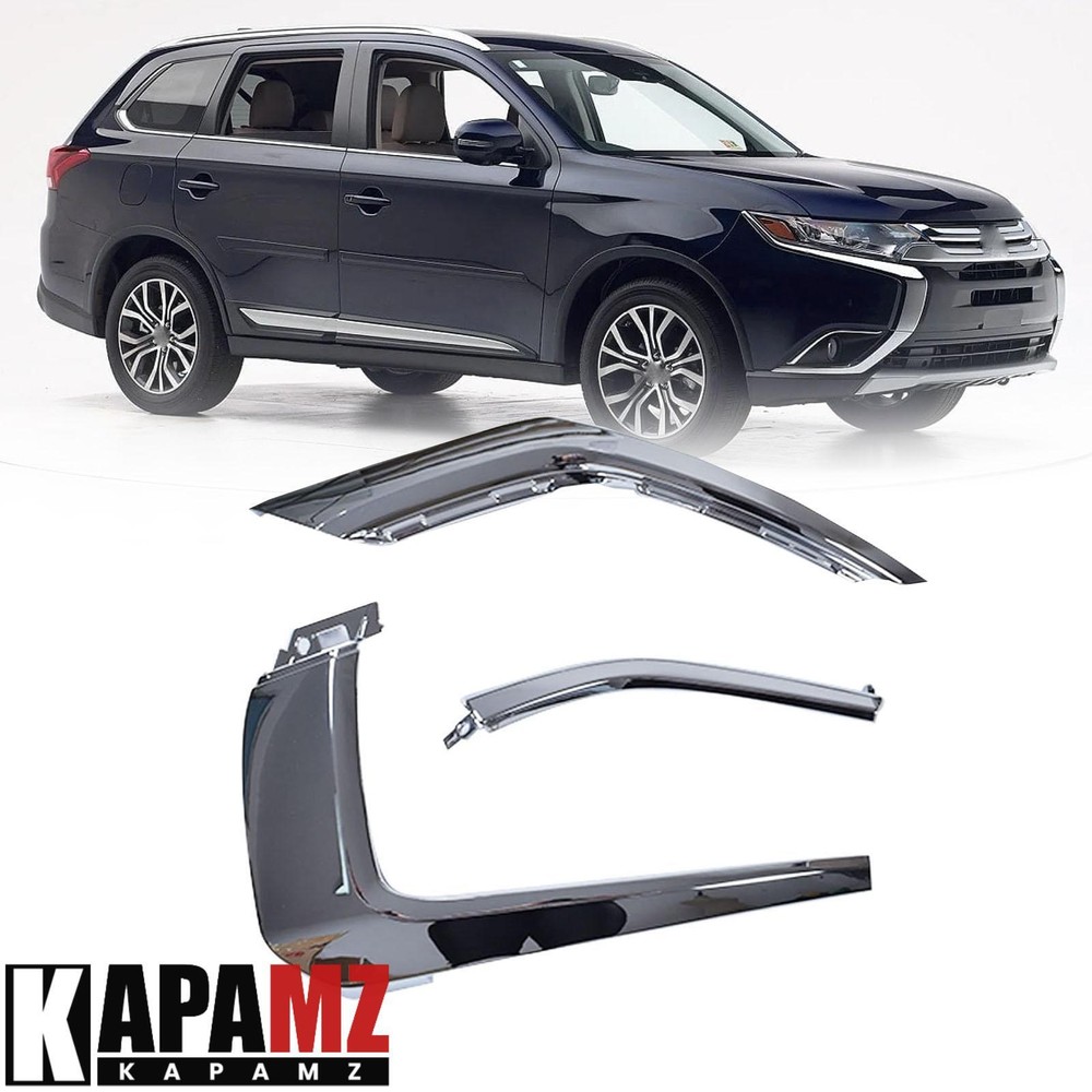 Right Front Bumper Chrome Molding Trim For Mitsubishi Outlander 2016-2019 2020