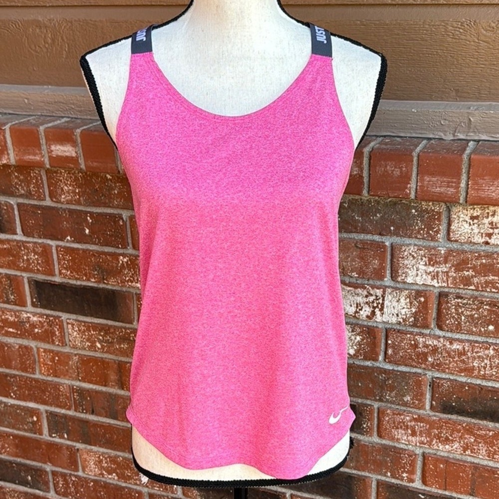 Nike Dri-Fit Elastika Racerback Tank Top Women's Pink Size Small S Activewear