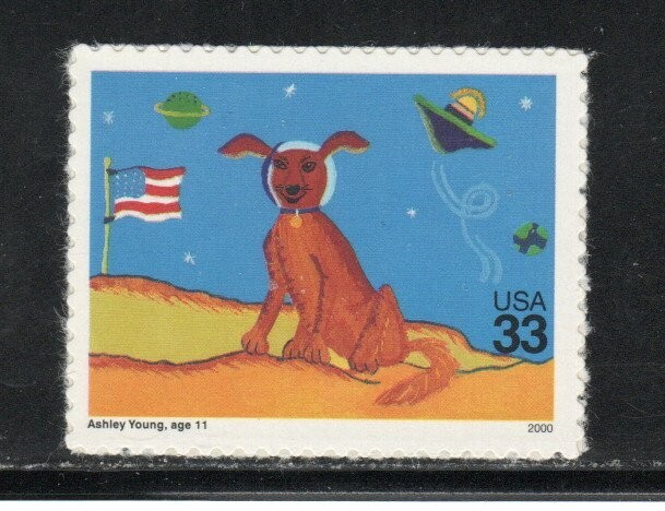 3417 * ASHLEY YOUNG ~ STAMPIN THE FUTURE *   U.S. 33c Postage Stamp MNH