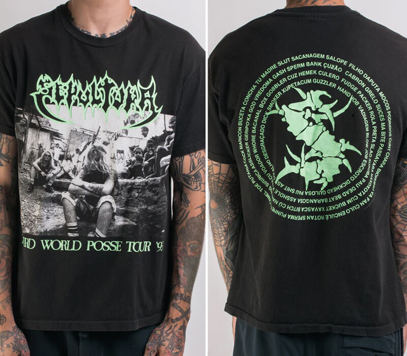 1993 Sepultura Third World Posse Tour T-Shirt retro style size S-5XL