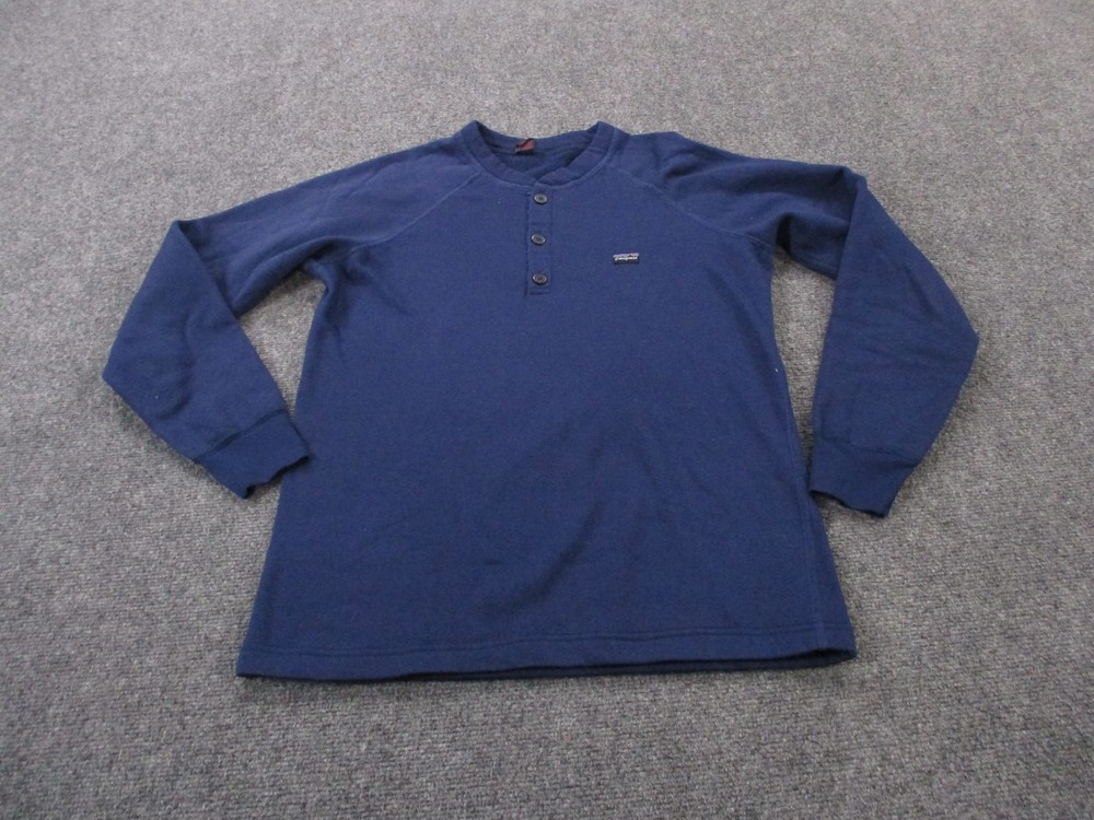 Vintage Patagonia Shirt Mens M Henley Capilene Lightweight Base Layer USA 90s