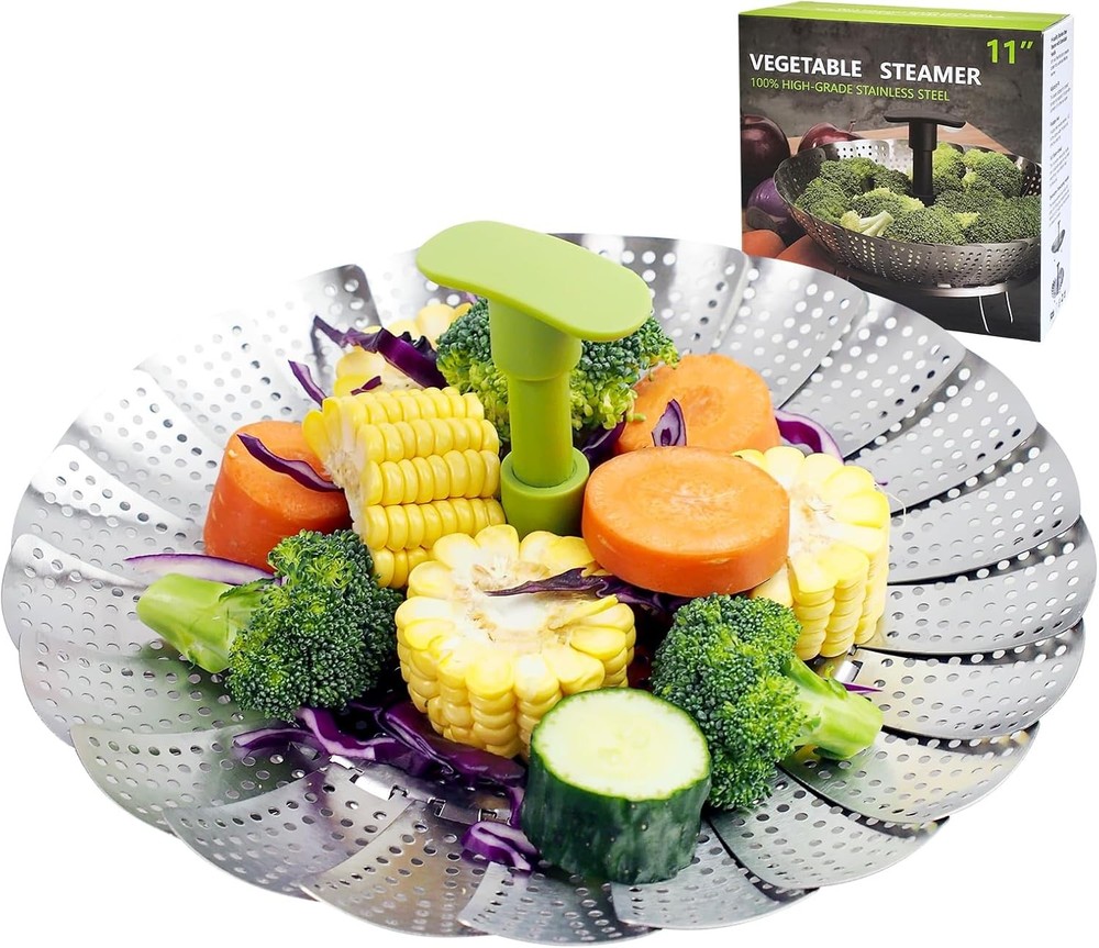 Vetable Steer Basket,Stainl Steel Steer Basket,Folding Expandable