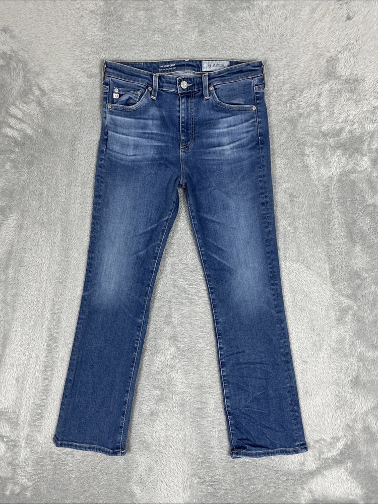 AG Adriano Goldschmied Jeans Women 28 The Jodi Crop High Slim Flare ~27
