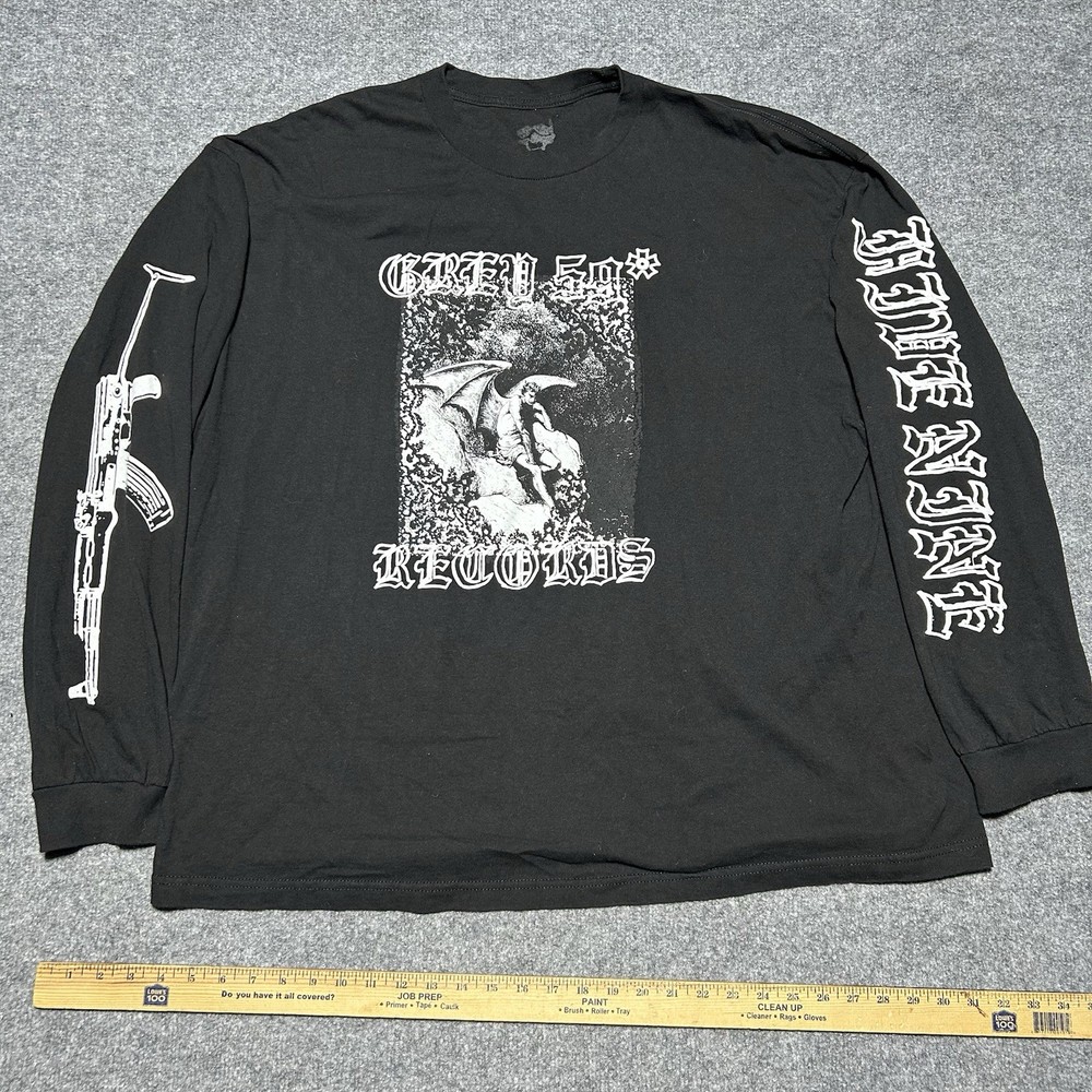 G59 Records $uicideboy$ 2019 Black And White Archenemy Long Sleeve T-Shirt 3XL