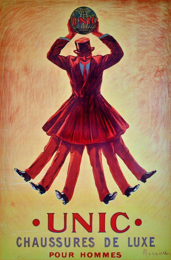 Unic  Chaussures de Luxe Ad Decor Poster. Graphic Art Design. Home Design. 3818