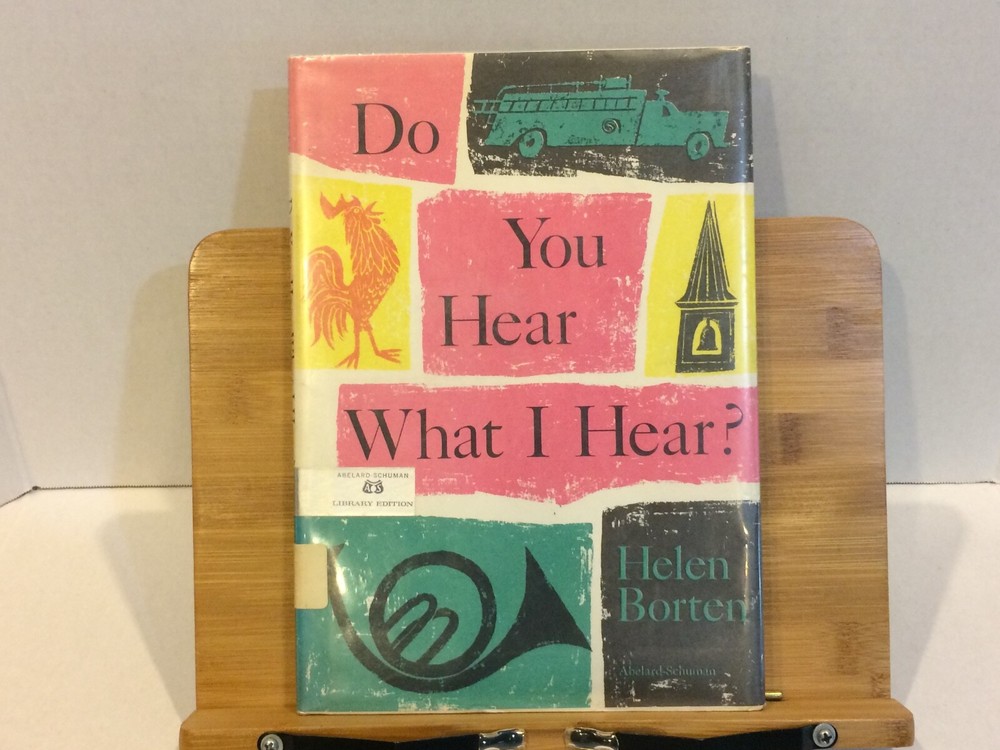 Vintage 1960 Do You Hear What I Hear? by Helen Borten 1st Edition Dust Jacket
