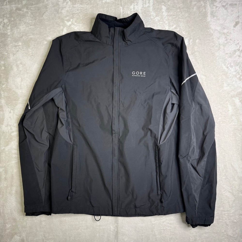Gore Running Wear Women’s Windstopper Active Shell Jacket Size L Black Reflect