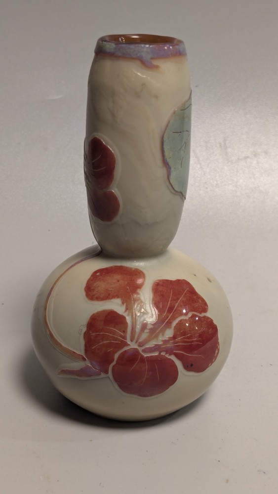 Antique Signed Legras Miniature Cabinet Vase - French Cameo Glass