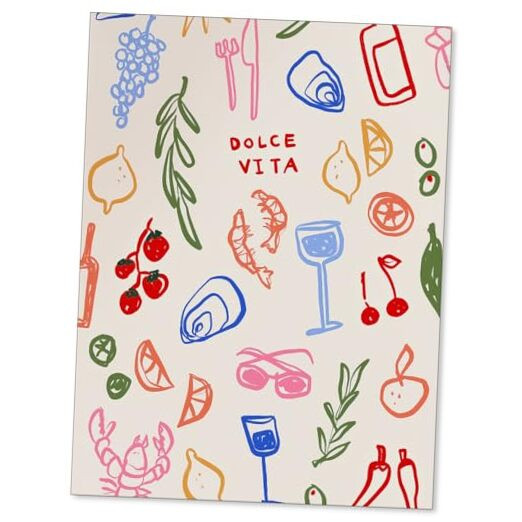 Dolce Vita Kitchen Colorful Wall Art Modern Italian Dining Room Summer Fruit