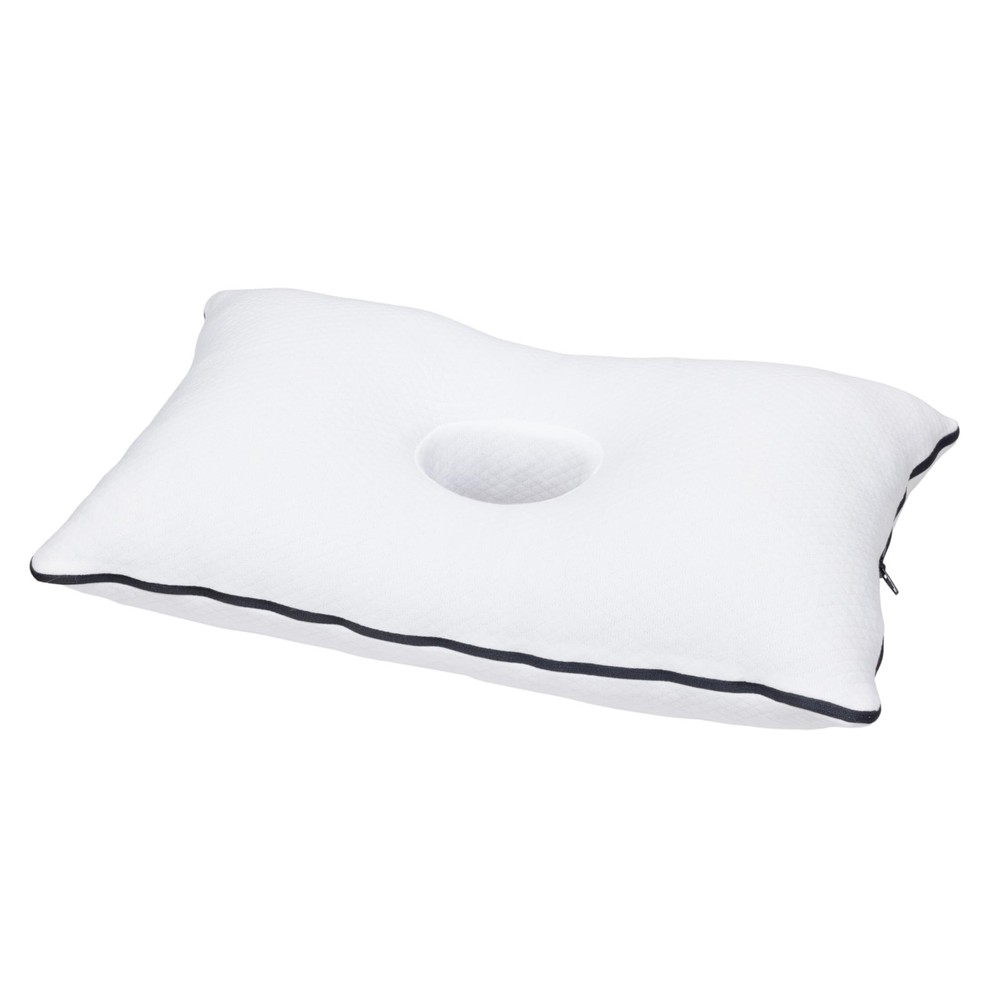 Ergonomic Firm Memory Foam Ear Pillow with Ear Hole | 50x30cm | for Side Slee...