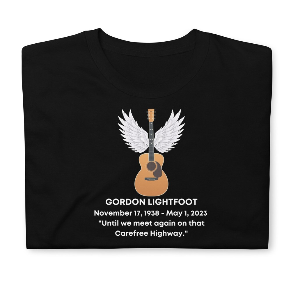 Gordon Lightfoot Tribute Shirt Carefree Highway 1970s Music Fan Tee Shirt