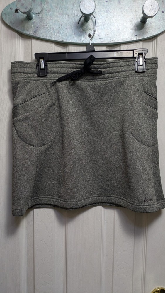 Kavu 100% Polyester Gray Pencil Sweat Short Skirt Women's Size S
