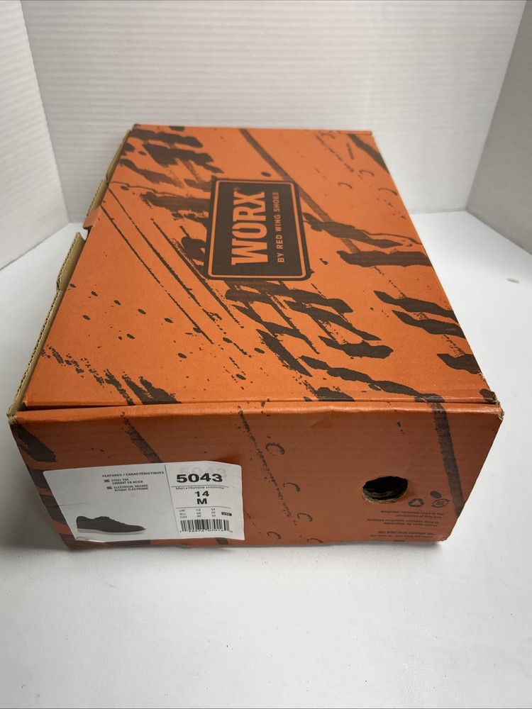 Worx Red Wing 5043 Mens Size 14 M Non Metallic Safety Toe Work Shoe